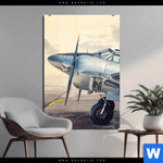 Acrylglasbild Vintage Flugzeug Hochformat Produktvorschau mit dem Bild Vintage Flugzeug im Format Hochformat.