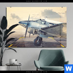 Acrylglasbild Vintage Flugzeug Querformat Produktvorschau mit dem Bild Vintage Flugzeug im Format Querformat.