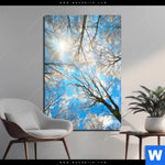 Acrylglasbild Wald Im Winter Hochformat Produktvorschau mit dem Bild Wald im Winter im Format Hochformat.