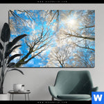 Acrylglasbild Wald Im Winter Querformat Produktvorschau mit dem Bild Wald im Winter im Format Querformat.