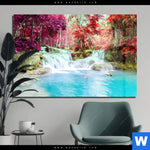 Acrylglasbild Wald Wasserfall No 3 Querformat Produktvorschau mit dem Bild Wald & Wasserfall No. 3 im Format Querformat.