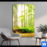 Acrylglasbild Waldpanorama Hochformat Produktvorschau mit dem Bild Waldpanorama im Format Hochformat.