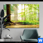 Acrylglasbild Waldpanorama Querformat Produktvorschau mit dem Bild Waldpanorama im Format Querformat.