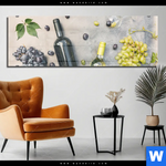 Acrylglasbild Weingenuss Panorama Produktvorschau mit dem Bild Weingenuss im Format Panorama.