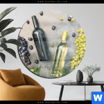 Acrylglasbild Weingenuss Rund Produktvorschau mit dem Bild Weingenuss im Format Rund.