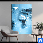 Acrylglasbild Weltkarte Kommunikation Hochformat Produktvorschau mit dem Bild Weltkarte Kommunikation im Format Hochformat.