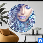 Acrylglasbild Winter Schoenheit Rund Produktvorschau mit dem Bild Winter Schönheit im Format Rund.