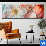 Acrylglasbild Zarte Bluetenpracht Panorama Produktvorschau mit dem Bild Zarte Blütenpracht im Format Panorama.