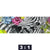 Acrylglasbild Zebra Blumen Panorama Motivorschau Seitenverhaeltnis 3 1