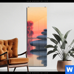 Acrylglasbild Zen Steine Sonnenuntergang Schmal Produktvorschau mit dem Bild Zen Steine & Sonnenuntergang im Format Schmal.