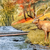 Acrylglasbild Zwei Hirsche Am Fluss Panorama
