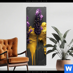 Alu Dibond Bild Abstrakte Lavendel Kunst Schmal Produktvorschau mit dem Bild Abstrakte Lavendel-Kunst im Format Schmal.