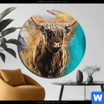 Alu Dibond Bild Abstrakter Highlander Rund Produktvorschau mit dem Bild Abstrakter Highlander im Format Rund.