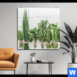 Alu Dibond Bild Aromen Der Gruenen Kueche Quadrat Produktvorschau mit dem Bild Aromen der grünen Küche im Format Quadrat.
