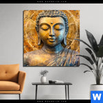 Alu Dibond Bild Buddha Innerer Frieden Quadrat Produktvorschau mit dem Bild Buddha - Innerer Frieden im Format Quadrat.