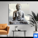 Alu Dibond Bild Buddha Ruhe Des Seins Quadrat Produktvorschau mit dem Bild Buddha - Ruhe des Seins im Format Quadrat.