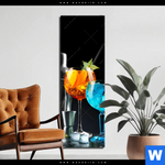 Alu Dibond Bild Bunte Cocktailtraeume Schmal Produktvorschau mit dem Bild Bunte Cocktailträume im Format Schmal.