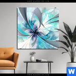 Alu Dibond Bild Digitale Blumen No 3 Quadrat Produktvorschau mit dem Bild Digitale Blumen No.3 im Format Quadrat.