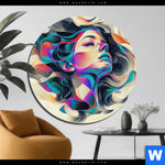 Alu Dibond Bild Farbrausch Der Seele Rund Produktvorschau mit dem Bild Farbrausch der Seele im Format Rund.