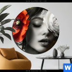 Alu Dibond Bild Florale Schoenheit Rund Produktvorschau mit dem Bild Florale Schönheit im Format Rund.