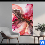 Alu Dibond Bild Fluid Art Rot Braun Hochformat Produktvorschau mit dem Bild Fluid Art Rot & Braun im Format Hochformat.