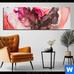 Alu Dibond Bild Fluid Art Rot Braun Panorama Produktvorschau mit dem Bild Fluid Art Rot & Braun im Format Panorama.