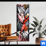 Alu Dibond Bild Frischer Fisch Und Meeresfruechte Schmal Produktvorschau mit dem Bild Frischer Fisch und Meeresfrüchte im Format Schmal.