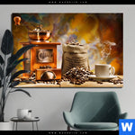 Alu Dibond Bild Kaffeegenuss In Perfektion Querformat Produktvorschau mit dem Bild Kaffeegenuss in Perfektion im Format Querformat.