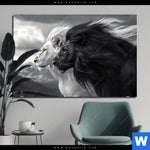 Alu Dibond Bild Kontrast Loewenkraft Querformat Produktvorschau mit dem Bild Kontrast Löwenkraft im Format Querformat.