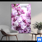 Alu Dibond Bild Lila Fliederblueten Hochformat Produktvorschau mit dem Bild Lila Fliederblüten im Format Hochformat.