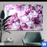 Alu Dibond Bild Lila Fliederblueten Querformat Produktvorschau mit dem Bild Lila Fliederblüten im Format Querformat.