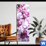 Alu Dibond Bild Lila Fliederblueten Schmal Produktvorschau mit dem Bild Lila Fliederblüten im Format Schmal.