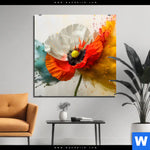 Alu Dibond Bild Mohnblume Im Farbnebel Quadrat Produktvorschau mit dem Bild Mohnblume im Farbnebel im Format Quadrat.