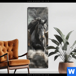 Alu Dibond Bild Mystisches Pferd Mit Fluegeln Schmal Produktvorschau mit dem Bild Mystisches Pferd mit Flügeln im Format Schmal.