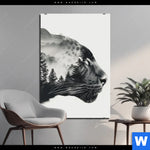 Alu Dibond Bild Panther Natur Im Schatten Hochformat Produktvorschau mit dem Bild Panther - Natur im Schatten im Format Hochformat.