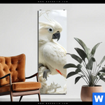 Alu Dibond Bild Papagei Zarte Gefangenschaft Schmal Produktvorschau mit dem Bild Papagei - Zarte Gefangenschaft im Format Schmal.