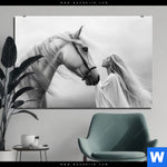 Alu Dibond Bild Pferd Wildnis Liebe Querformat Produktvorschau mit dem Bild Pferd - Wildnis Liebe im Format Querformat.