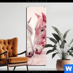 Alu Dibond Bild Pferde Harmonie In Pastell Schmal Produktvorschau mit dem Bild Pferde - Harmonie in Pastell im Format Schmal.