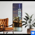 Alu Dibond Bild Stadtlichter New York Schmal Produktvorschau mit dem Bild Stadtlichter New York im Format Schmal.