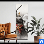 Alu Dibond Bild Starker Bulle Mit Blumen Schmal Produktvorschau mit dem Bild Starker Bulle mit Blumen im Format Schmal.