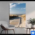 Alu Dibond Bild Strand Auf Langeoog Hochformat Produktvorschau mit dem Bild Strand auf Langeoog im Format Hochformat.