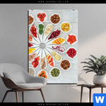 Alu Dibond Bild Superfoods Im Farbkreis Hochformat Produktvorschau mit dem Bild Superfoods im Farbkreis im Format Hochformat.