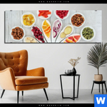 Alu Dibond Bild Superfoods Im Farbkreis Panorama Produktvorschau mit dem Bild Superfoods im Farbkreis im Format Panorama.