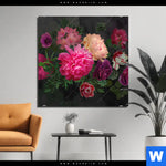 Alu Dibond Bild Vintage Blumen No 2 Quadrat Produktvorschau mit dem Bild Vintage Blumen No. 2 im Format Quadrat.
