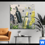 Alu Dibond Bild Weingenuss Quadrat Produktvorschau mit dem Bild Weingenuss im Format Quadrat.