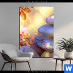 Alu Dibond Bild Zen Steine Im Licht Hochformat Produktvorschau mit dem Bild Zen-Steine im Licht im Format Hochformat.