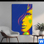 Aluminiumbild Gebürstet Abstrakte Frau No 1 Hochformat Produktvorschau mit dem Bild Abstrakte Frau No.1 im Format Hochformat.