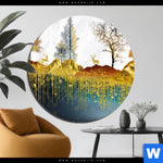 Aluminiumbild Gebürstet Abstrakte Landschaft No 1 Rund Produktvorschau mit dem Bild Abstrakte Landschaft No.1 im Format Rund.