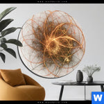 Aluminiumbild Gebürstet Abstrakte Lichtmalerei Rund Produktvorschau mit dem Bild Abstrakte Lichtmalerei im Format Rund.