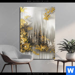 Aluminiumbild Gebürstet Abstrakte Tannen Hochformat Produktvorschau mit dem Bild Abstrakte Tannen im Format Hochformat.